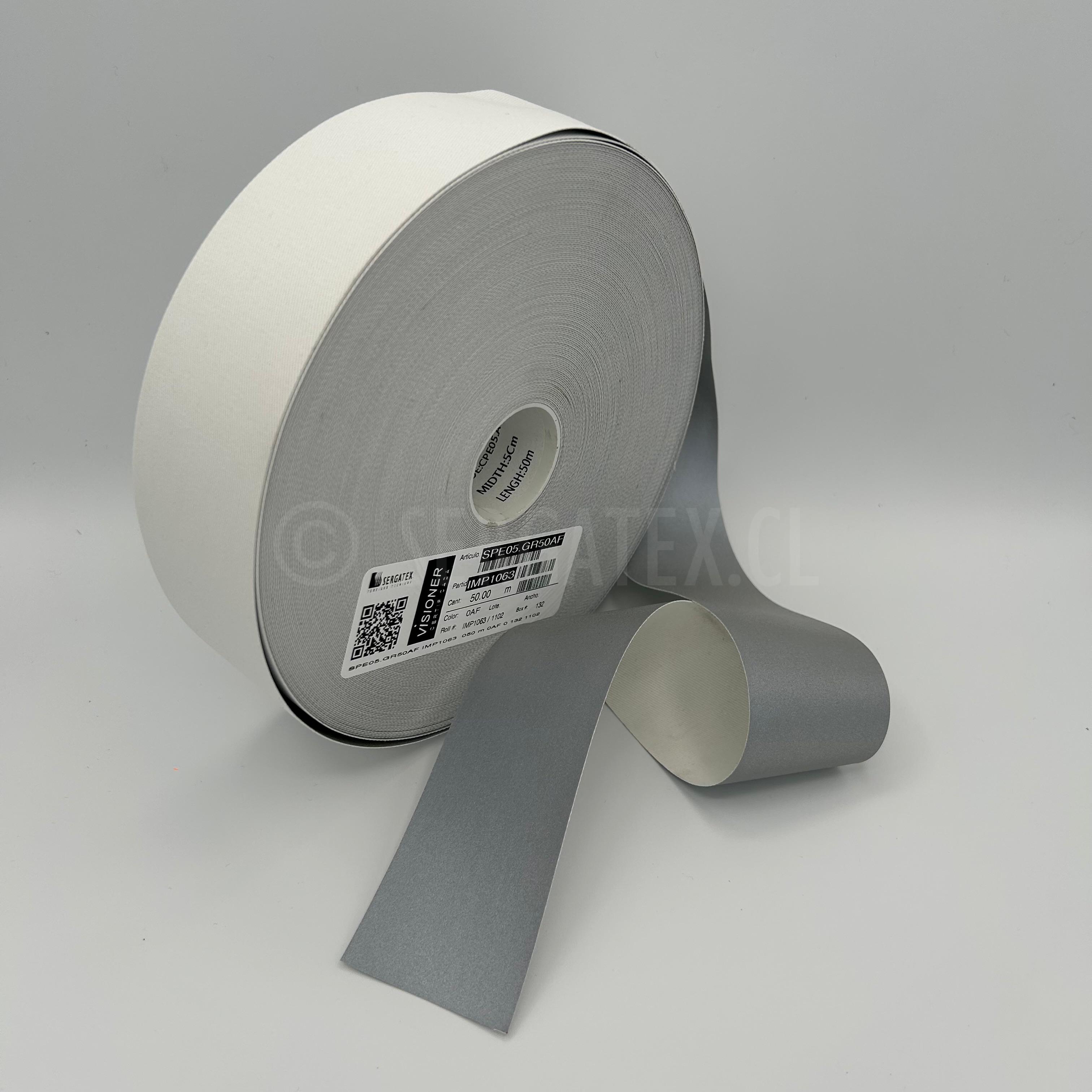 Cinta Reflectiva Gris Antiflama