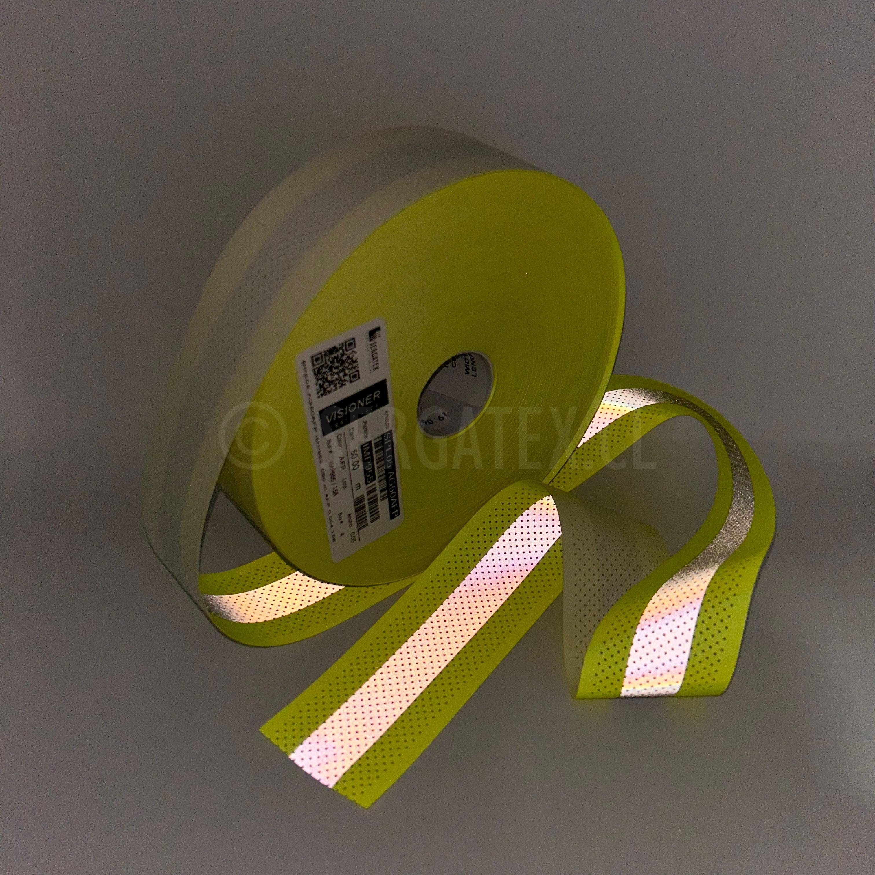 Cinta Reflectiva Amarillo-Gris Antiflama FR Perforada - Image 6